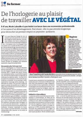 De l'horlogerie au plaisir de travailler avec le végétal